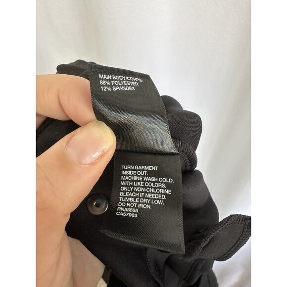 Zella Black Pull on Pants Comfort Wear Side Stripe Detail Size Womens Medium - Picture 8 of 8